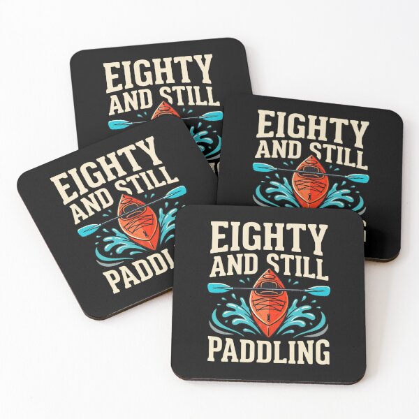 Item preview, Eighty And Still Paddling Funny 80th Birthday Kayaking Graphic designed and sold by Whirx.