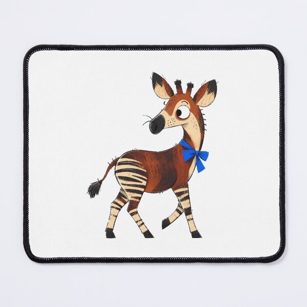 Item preview, Okapi Wearing a Little Bow designed and sold by The-Art-of-D.