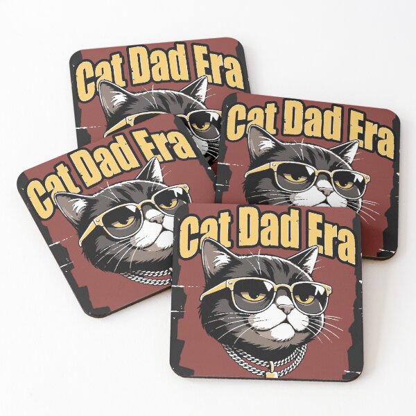 Item preview, Cat Dad Era Cool Cat in Sunglasses and Gold Chain Funny Cat Dad designed and sold by LesGTs.