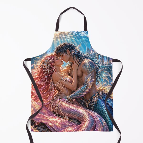 Item preview, Romantic Mermaid Couple Underwater Fantasy designed and sold by BerlyArts.