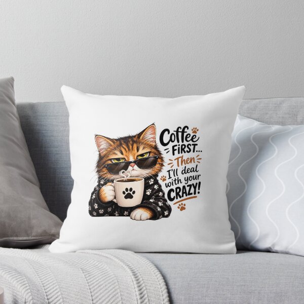 Item preview, Cool Cat & Coffee Lover designed and sold by FootprintofLove.