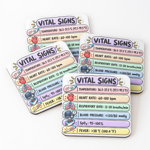 Item preview, Vital Signs 3D Study Aid Nursing Student Sticker designed and sold by isokinetic.