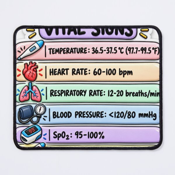 Item preview, Vital Signs 3D Study Aid Nursing Student Sticker designed and sold by isokinetic.