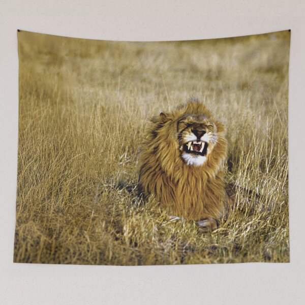 Item preview, Happy Lion. Golden Savannah Wildlife designed and sold by CCWorkfloor.