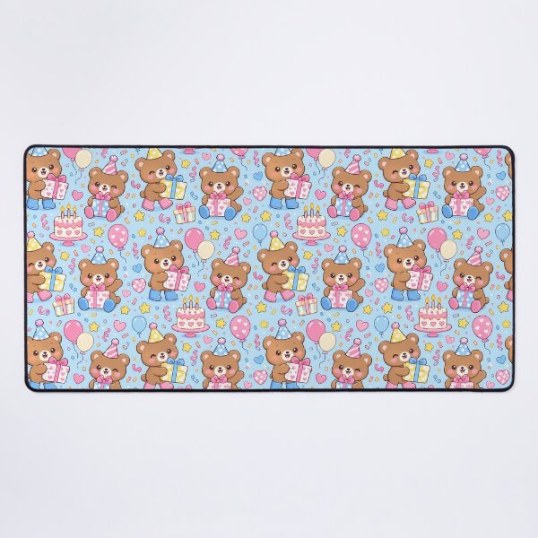 Item preview, Kawaii Birthday Bear Heart Gift Rain Boots Pattern designed and sold by Soft Berry Studio.