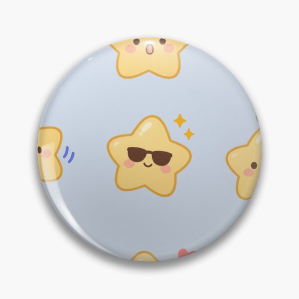 Item preview, Cute Kawaii Star Sticker Collection – Adorable Yellow Stars designed and sold by CosmicStar3.