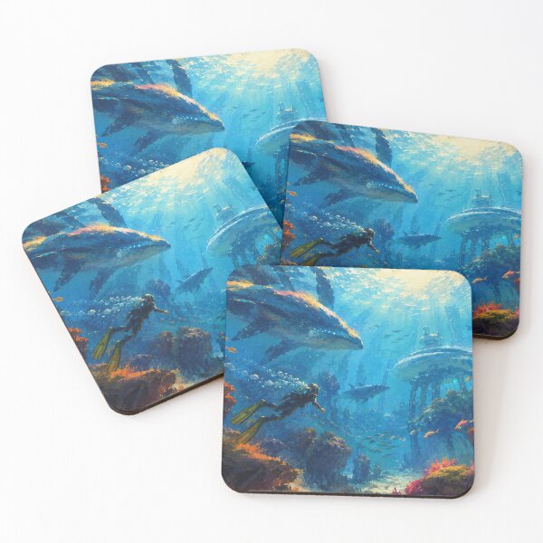 Item preview, Subnautica Inspired Oil Paint designed and sold by FeelTheDrawing.