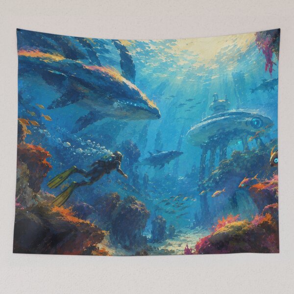Item preview, Subnautica Inspired Oil Paint designed and sold by FeelTheDrawing.