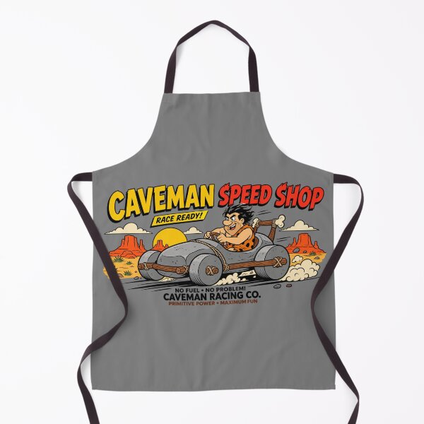 Item preview, Caveman Speed Shop – Primitive Power Stone Age Racing Cartoon designed and sold by VoglR.