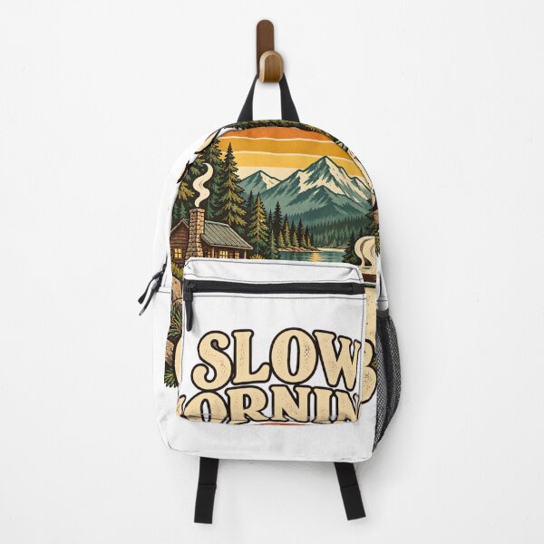 Item preview, Slow Mornings Club, Vintage Cabin, Mountain Sunrise & Coffee designed and sold by urbinet.