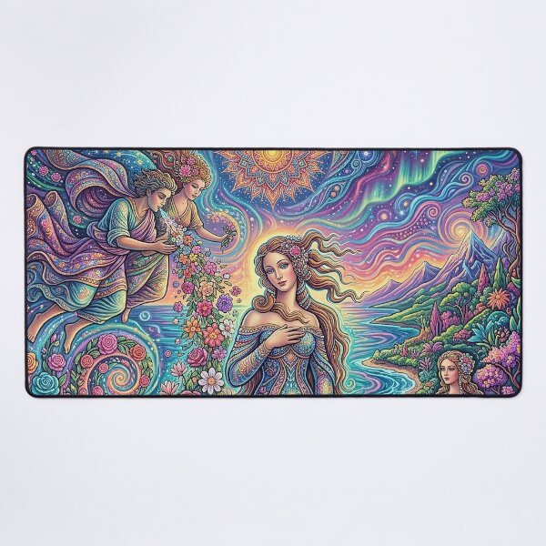 Item preview, Birth of Venus - Psychedelic Goddess Art designed and sold by Lucid Dream Pixel.