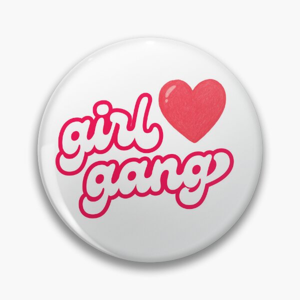 Item preview, Girl Gang Retro Bubble Letters with Red Heart designed and sold by Fani*.