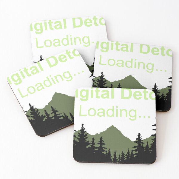 Item preview, Digital Detox Loading Pine Forest and Mountains Unplug Outdoors designed and sold by LesGTs.
