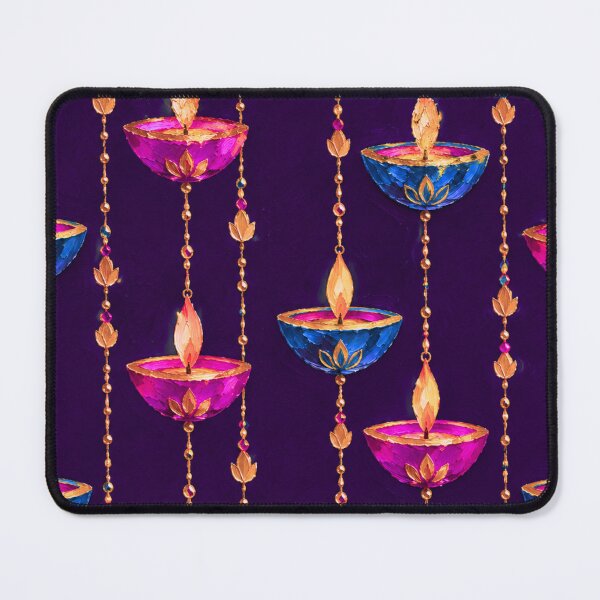 Item preview, Luxury Diwali Hanging Diya Pattern designed and sold by Paper&Palette.