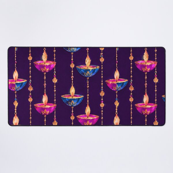 Item preview, Luxury Diwali Hanging Diya Pattern designed and sold by Paper&Palette.