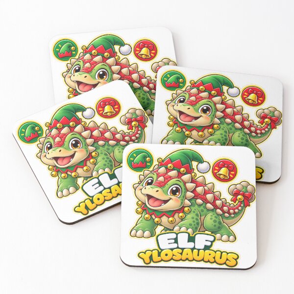 Item preview, Cute Elf-ylosaurus Dino Christmas Tee designed and sold by SunnyDesign82.
