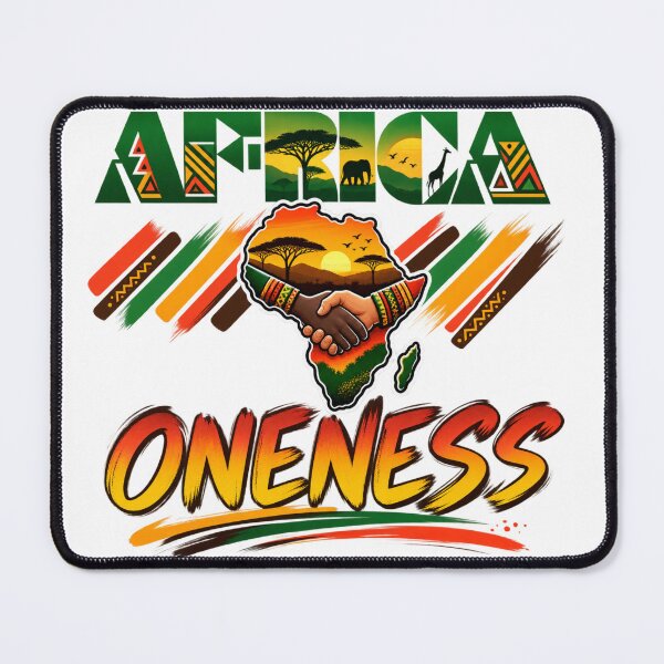 Item preview, Africa Oneness Handshake Map Sunset Design designed and sold by Tobietales.