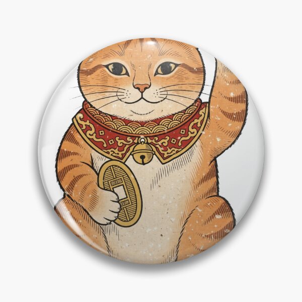 Item preview, Maneki Neko Lucky Cat Orange designed and sold by Dlvznbm.