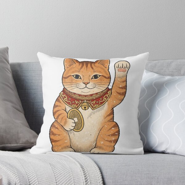 Item preview, Maneki Neko Lucky Cat Orange designed and sold by Dlvznbm.