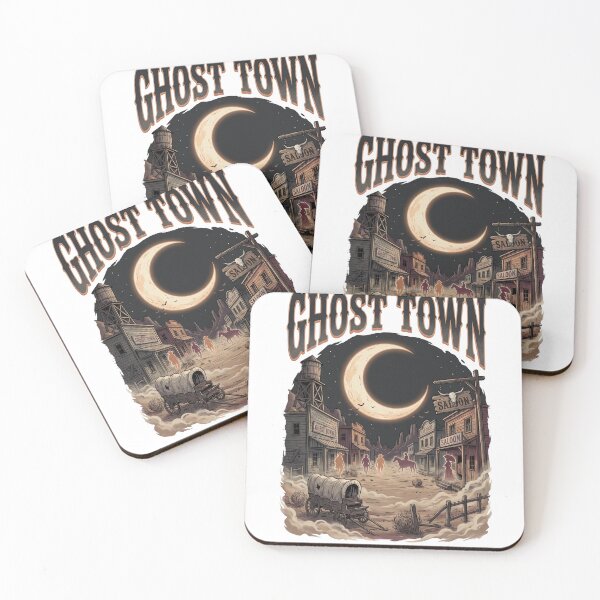 Item preview, Ghost Town Halloween Shirt – Western Horror Ghost T-Shirt designed and sold by SAJ Design Studio.