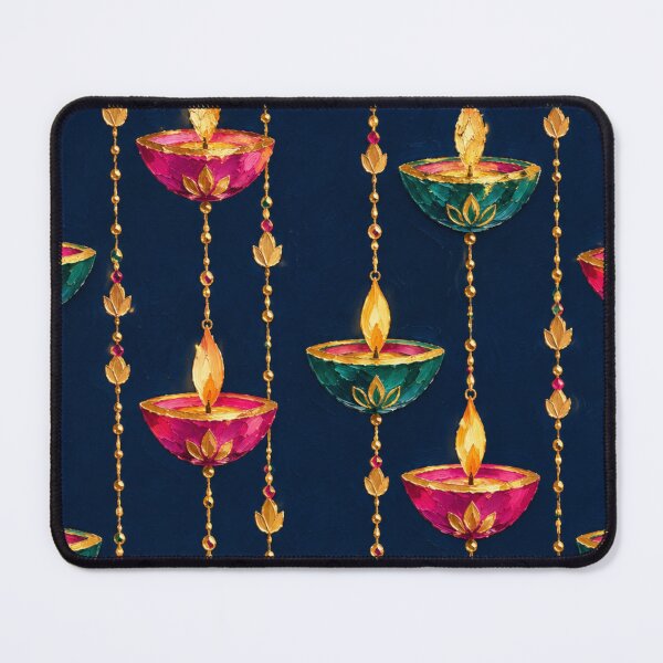 Item preview, Luxury Diwali Hanging Diya Pattern designed and sold by Paper&Palette.