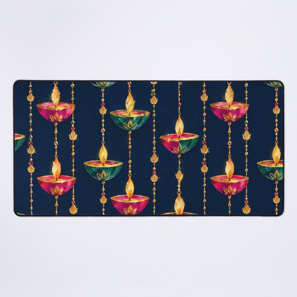 Item preview, Luxury Diwali Hanging Diya Pattern designed and sold by Paper&Palette.