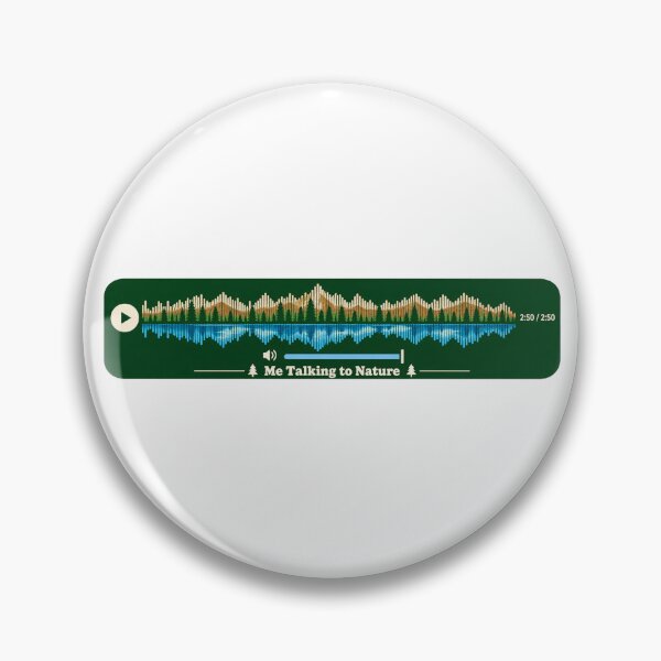 Item preview, Me Talking to Nature Audio Wave Shirt – Mountain Forest Lake Soundwave Graphic designed and sold by TerScott.