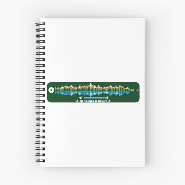 Item preview, Me Talking to Nature Audio Wave Shirt – Mountain Forest Lake Soundwave Graphic designed and sold by TerScott.