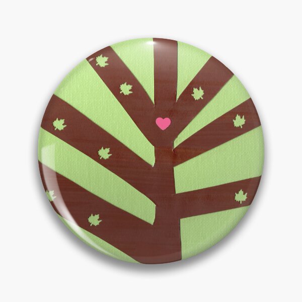 Item preview, Minimalist Tree with Pink Heart and Leaves designed and sold by Kristy Carpenter.
