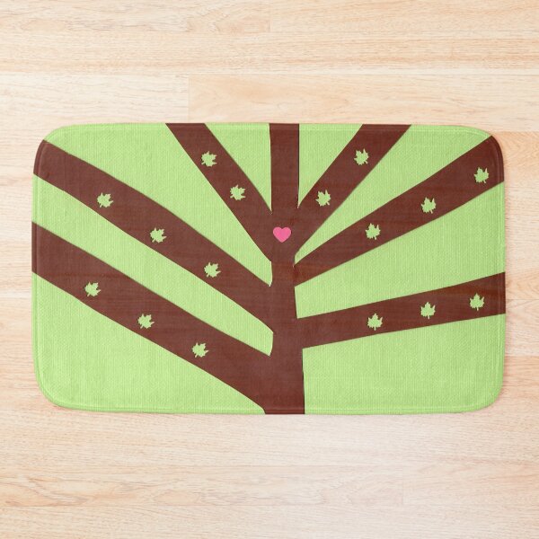 Item preview, Minimalist Tree with Pink Heart and Leaves designed and sold by Kristy Carpenter.