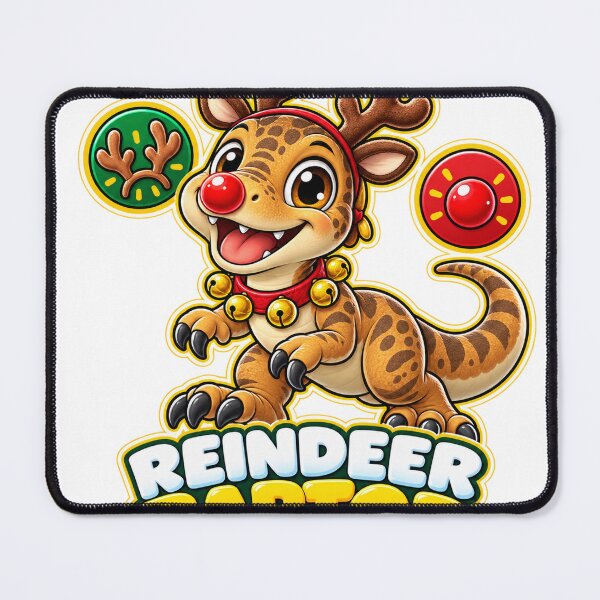 Item preview, Cute Reindeer Raptor Dino Christmas Tee designed and sold by SunnyDesign82.