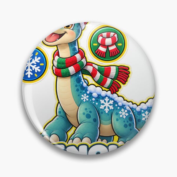 Item preview, Cute Snow Brachio Dino Christmas Tee designed and sold by SunnyDesign82.