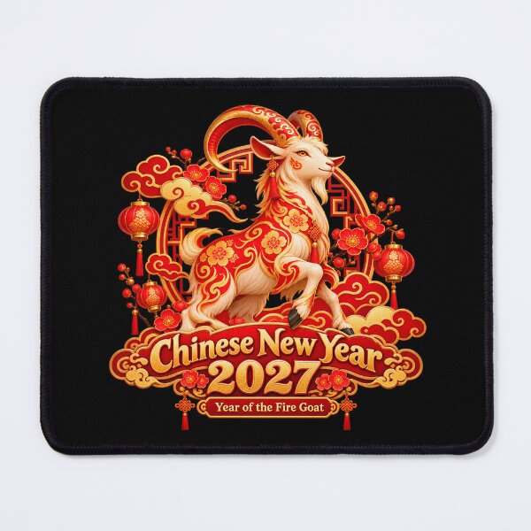 Item preview, Chinese Zodiac Goat 2027 – Lunar New Year Fire Goat Design designed and sold by Dragonfly-10.