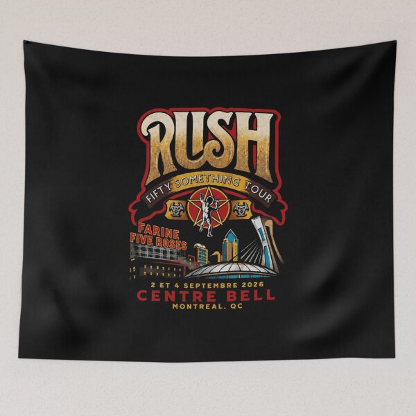 Artikelvorschau, RUSH Fifty Something Tour 2026 entworfen und verkauft von FogliaDreamArt.