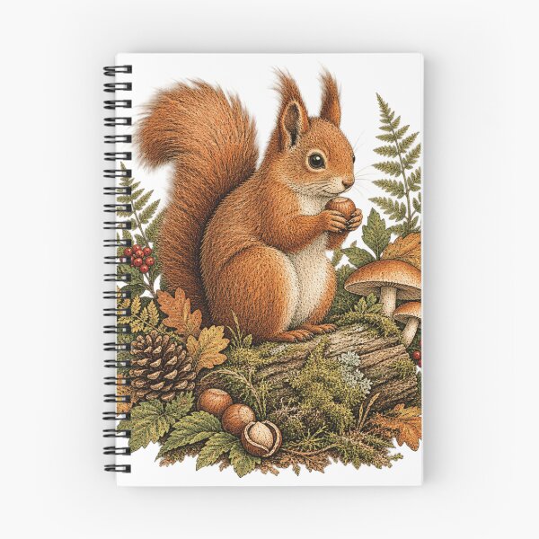 Item preview, Vintage Red Squirrel Woodland Illustration designed and sold by lovepower.