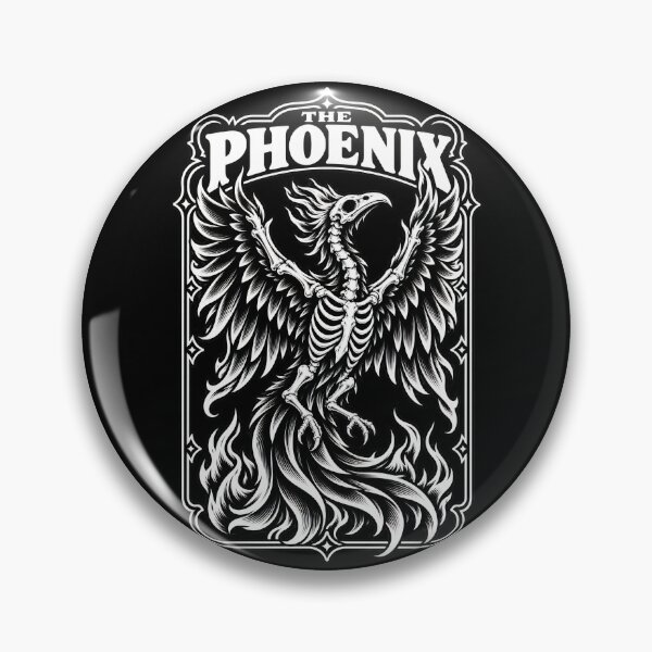 Item preview, The Phoenix Skeleton Bird Tarot Design designed and sold by SteadyRolling.