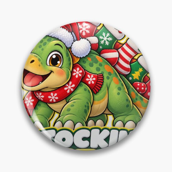 Item preview, Cute Stocking Stego Dino Christmas Tee designed and sold by SunnyDesign82.