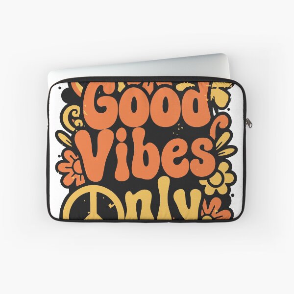 Item preview, Good Vibes Only Retro 70s Groovy Flowers and Peace Sign designed and sold by LesGTs.