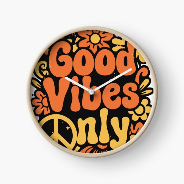 Item preview, Good Vibes Only Retro 70s Groovy Flowers and Peace Sign designed and sold by LesGTs.