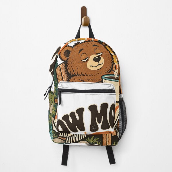 Item preview, Slow Mornings Club Sleepy Bear Coffee Lover Vintage 70s Design designed and sold by urbinet.