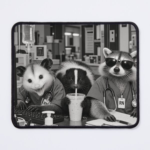 Item preview, Support Your Local RNs Funny Nurse Animal Humor designed and sold by VGAfanatic.