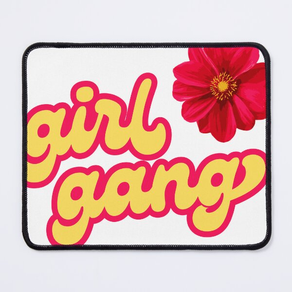 Item preview, Girl Gang Retro Bubble Letters with Red Flower designed and sold by Fani*.