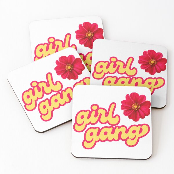 Item preview, Girl Gang Retro Bubble Letters with Red Flower designed and sold by Fani*.