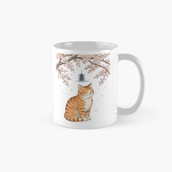 Item preview, Cat Under Cherry Blossom Pagoda designed and sold by Dlvznbm.