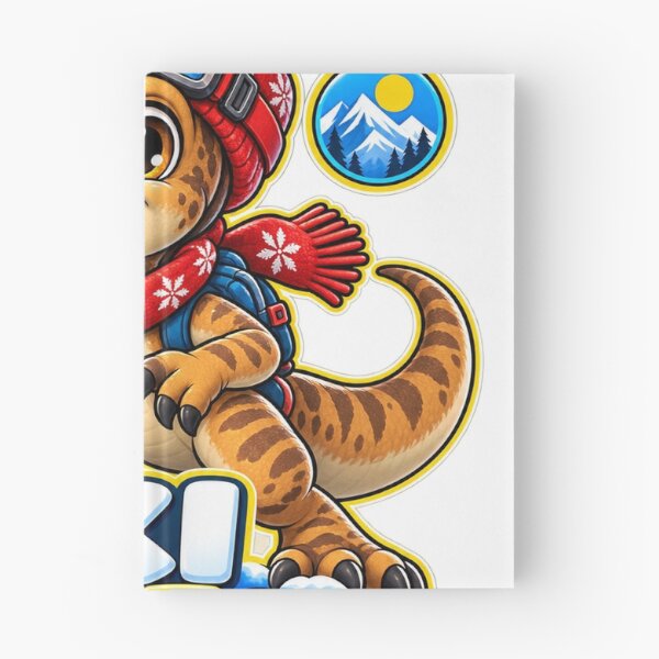 Item preview, Cute Ski Raptor Dino Christmas Tee designed and sold by SunnyDesign82.
