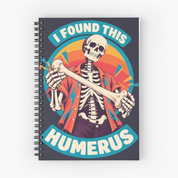 Item preview, I Found This Humerus Retro Skeleton Pun designed and sold by MagicTheDog.