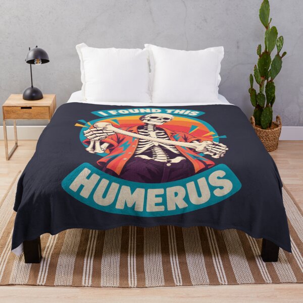 Item preview, I Found This Humerus Retro Skeleton Pun designed and sold by MagicTheDog.
