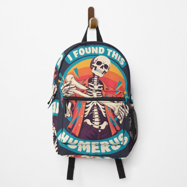 Item preview, I Found This Humerus Retro Skeleton Pun designed and sold by MagicTheDog.