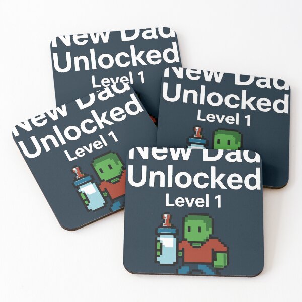 Item preview, New Dad Unlocked Level 1 Funny Gamer Dad Pregnancy Announcement designed and sold by LesGTs.