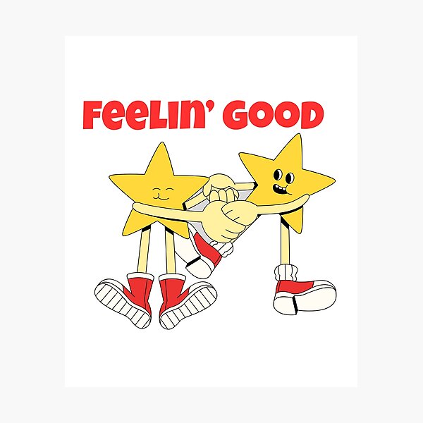 Item preview, Feelin Good Retro 70s Cartoon Dancing Stars Vintage designed and sold by stileepensieri.